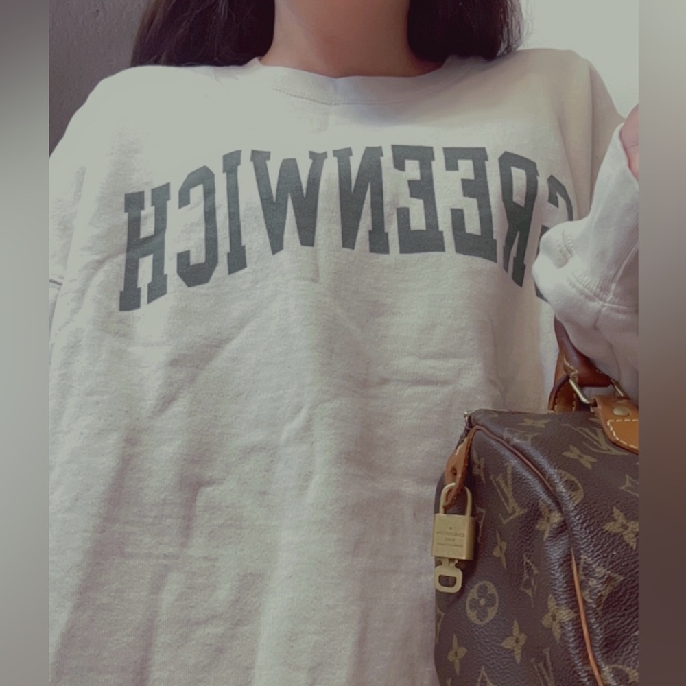 John Galt (Brandy Melville) 🌳 Greenwich logo Crewneck ( with pockets)